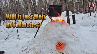 Snow Volcano Stove | Is It Even Possible? #survival #outdoors