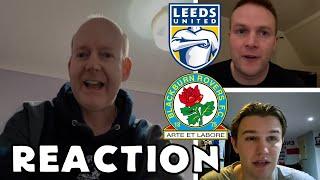 LEEDS UNITED 1 BLACKBURN ROVERS 1 - FAN REACTION