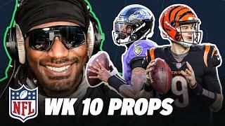 Joe Burrow & Lamar Jackson Rushing Yards & NFL WK10 Two Touchdown Parlay | Dr. Fax's Props