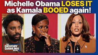 Michelle Obama LOSES IT as Rally Fans PROTEST Kamala