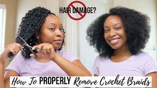 HOW TO | Properly Remove Crochet Braids FAST & EASY (Absolutely NO Hair Damage)!!