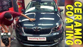 Ceramic Coating for Skoda Rapid | Detailing devils Hyderabad | car Detailing| Auto walk Detailing