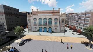 Gran Teatro Falla, Cádiz. Vídeo 3D, AMDstudio (música carnaval), Recorrido Virtual