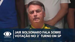 Ex-presidente Jair Bolsonaro fala sobre votação no segundo turno em SP | Canal Livre