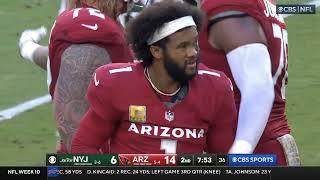 Quincy Williams HUGE HIT on Kyler Murray (HELMET OFF!) | 2024 Jets vs Cardinals