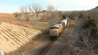 Union Pacific tank train Brookville, Kansas