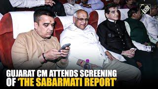 Gujarat CM Bhupendra Patel attends screening of ‘The Sabarmati Report’ in Ahmedabad