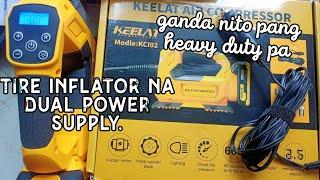 Keelat Air Compressor Dual power supply Light at pang heavy duty