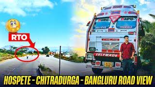 RTO Sa Gourav Bhag Gya | Hosapete Chitradurga Bangalore Road Amazing View | Heavy Traffic Bangalore