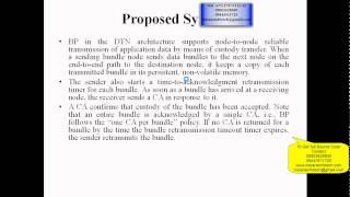 MEMORY DYNAMICS AND TRANSMISSION PERFORMANCE OF BUNDLE PROTOCOL (BP)