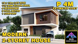 100 SQM LOT 3-BEDROOM MODERN HOUSE 2024 | ALG DESIGNS #87