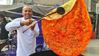 Lahori Katlama | Deep Fried Desi Pizza | Katlama Recipe | Lahore Street Food | Pakistan Street Food