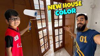 New house mein color aur darwazon ka kaam hogaya Alhamdulillah 