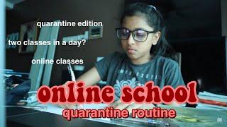 online school quarantine routine 2020