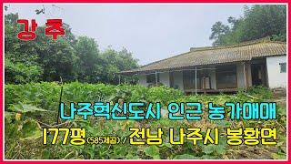 나주혁신도시 인근 농가매매 / 177평(585제곱) / 전남 나주시 봉황면 / 농가주택 / 나주농가주택 / 전남농가주택 / 나주부동산 / 강산부동산 / 나주혁신도시