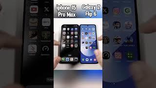 Iphone 15 Pro Max vs Z Flip 6  Who’s the Real Speed Beast?  #shorts #viralvideo