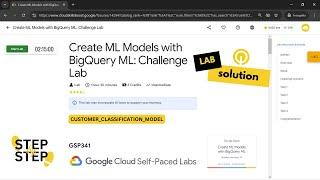 [NEW] Create ML Models with BigQuery ML: Challenge Lab [Solution] | GSP341 | Qwiklabs | Customer