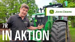 Der neue JOHN DEERE 7R mit reaktiver Lenkung in Aktion!