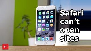 Do these steps if Safari can't open sites in your iPhone