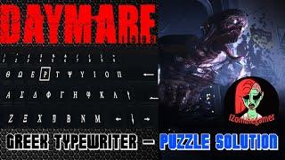 DAYMARE: 1998 | How to complete Greek typewriter Puzzle Solution?  | No Commentary |