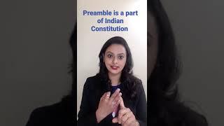 Preamble is a part of Indian Constitution | Kesavananda BhartiCase | Preamble can be amended #shorts