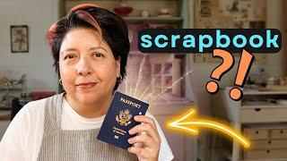 How to scrapbook a passport  FREE passport printable