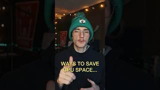 Ways to save your CPU space #musician #musicproduction #indiemusician #bedroomproducer #producertips