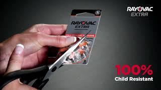 Rayovac EXTRA - how to open child resistant packaging