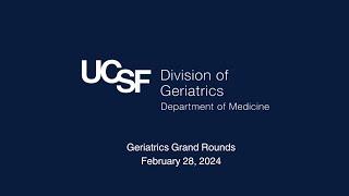 Division of Geriatrics Grand Rounds with Dr. Jennifer Wolff