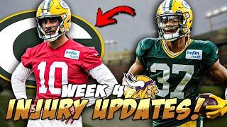 Packers Release First Injury Report for Week 4 vs Vikings!!!