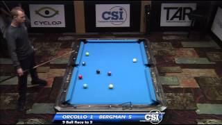 2014 CSI USBTC 9 Ball: Justin Bergman vs Dennis Orcollo