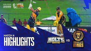 Lanka T10 Super League 2024 I Match 4 Highlights I Kandy Bolts vs Nuwara Eliya Kings