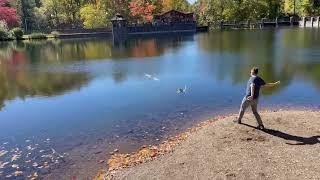 Stone Skipping at Lake Susan in Montreat, NC