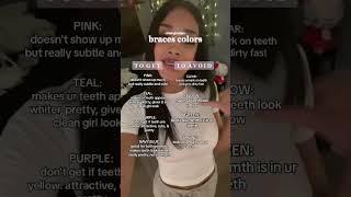 braces colors! #lolabekka #aesthetic #tips #advice #braces #colors #avoid