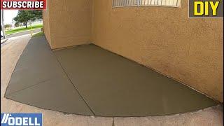 How to Pour a Concrete Driveway Addition DIY