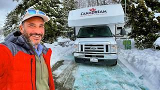 RV Camping In Snow