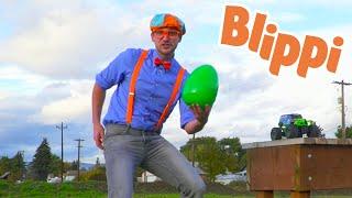 Blippi Learns Colors On A Egg Hunt | Educational Videos For Kids