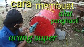 Cara membuat alat penghasil arang kayu super #ketutdarmanto #arag #kayu #produksi