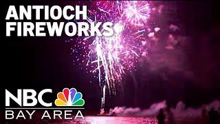 Fireworks light up the delta in Antioch