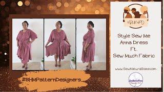 [468]Style Sew Me Patterns Anna Dress| #BHMPatternDesigners Ft. Sew Much Fabric