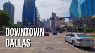 [4K] Driving in Downtown Dallas Texas