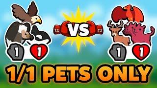 Super Auto Pets but we can only use 1/1s!