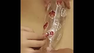 Glass bottles painting design Waste Bottle Decorations Ideas