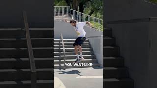 The 3 EASIEST ways to skate down stairs?! #skateboarding #skate #sk8 #shorts