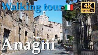 Anagni (Lazio), Italy【Walking Tour】4K