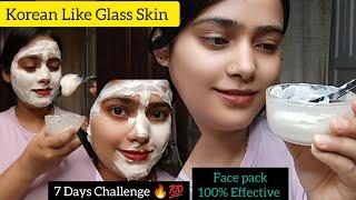 Get Korean Glass Skin 7 Days Challenge/% Results Skin Whitening Pack#beatytips#skincare#viralvedio