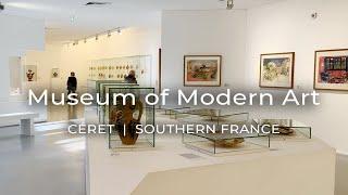 Visiting the Museum of Modern Art in Céret, Southern France.