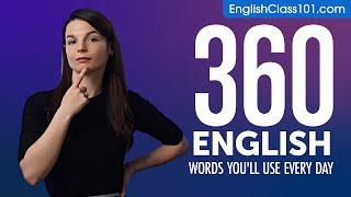 360 English Words You'll Use Every Day - Basic Vocabulary #76