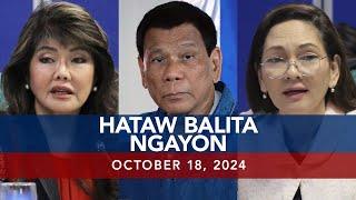 UNTV: Hataw Balita Ngayon |   October 18, 2024