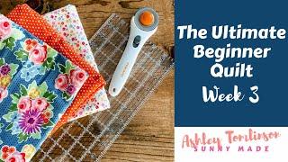 The Ultimate Beginner Quilt: Week 3 - Layout and Sewing Rows Together